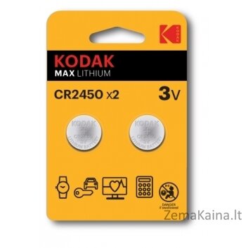 Kodak CR2450 Vienkartinė baterija Litis