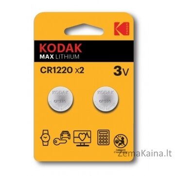 Kodak CR1220 Vienkartinė baterija Litis 1