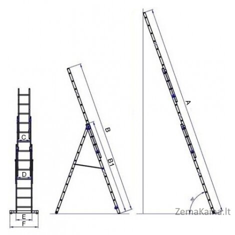 Kopečios G21 6390384 5,9m, 3x9 5