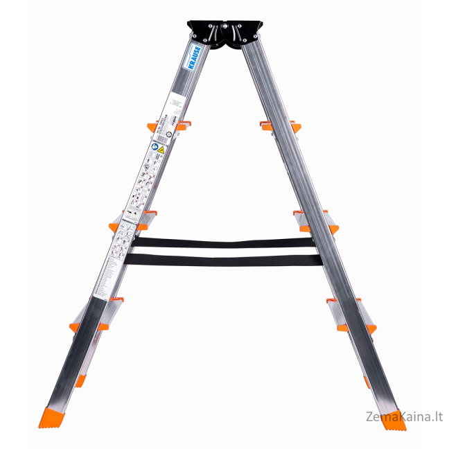 Krause Dopplo double-sided step ladder silver 3