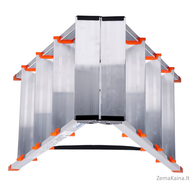 Krause Dopplo double-sided step ladder silver 1