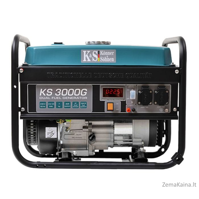 KÖNNER & SÖHNEN HIBRIDINIS GENERATORIUS (Benzinas/SND) 2,6 kW 230 V KS 3000 G 1