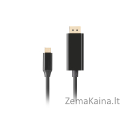 Lanberg CA-CMDP-10CU-0010-BK vaizdo kabelio adapteris 1 m C tipo USB DisplayPort Juoda