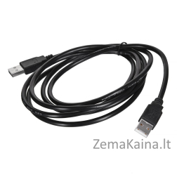 Lanberg CA-USBA-20CU-0018-BK USB kabelis 1.8m 2.0 USB A Juoda