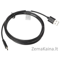 Lanberg CA-USBO-10CC-0018-BK USB kabelis 1,8 m USB 2.0 USB A USB C Juoda