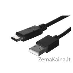 Lanberg CA-USBO-20CU-0018-BK kabel USB 1,8 m USB 2.0 USB A USB C Juoda