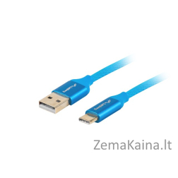 Lanberg CA-USBO-22CU-0010-BL USB kabelis 1 m USB 2.0 USB C USB A Mėlyna