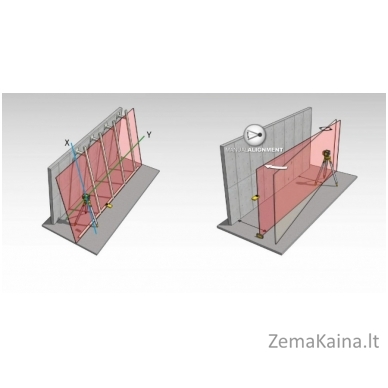 Lazerinis rotacinis  nivelyras LAR350 + Trikojis + Liniuotė, Stabila 11