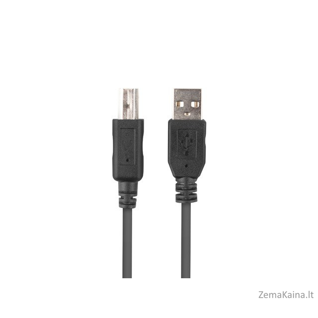 Lanberg CA-USBA-15CU-0010-BK kabelis USB 1m 2.0 USB A->USB-B Juoda 1
