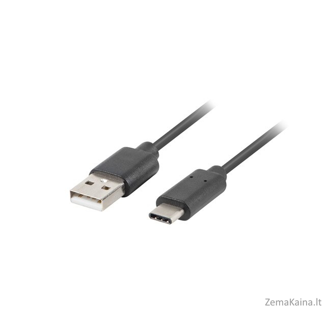 Lanberg CA-USBO-20CU-0010-BK kabel USB 1 m USB 2.0 USB A USB C Juoda