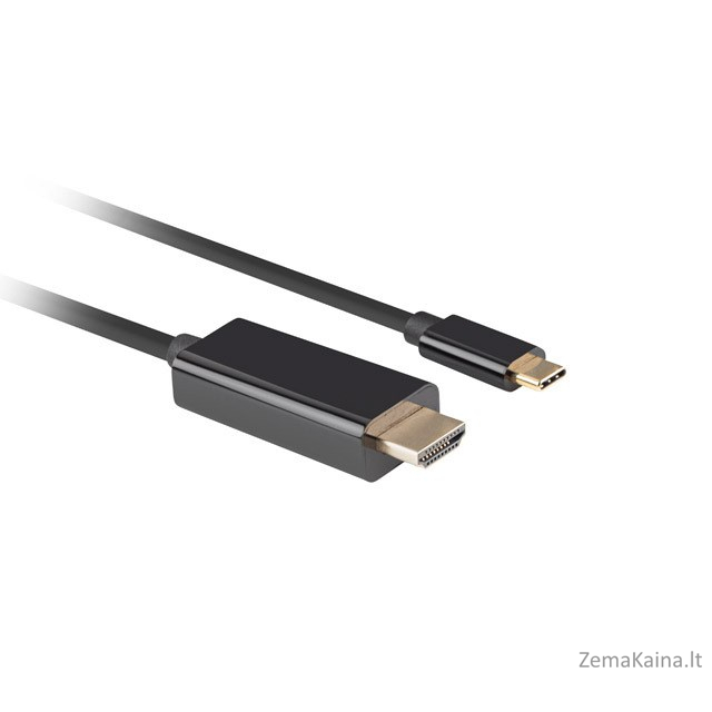 LANBERG KABELIS USB-C(M)->HDMI(M) 1M 4K 60HZ JUODAS 2