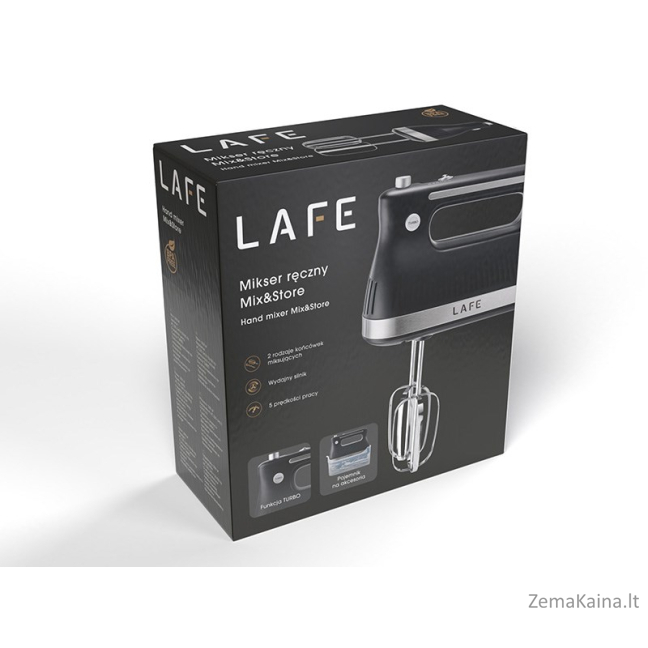LAFE Rankinis maišytuvas MIX & STORE 500 W Juodas 4