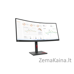 Lenovo ThinkVision T34w-30 LED display 86.4 cm (34") 3440 x 1440 pixels Wide Quad HD Black