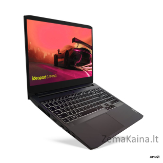 Lenovo IdeaPad Gaming 3 Knyginis kompiuteris 39,6 cm (15.6") „Full HD“ AMD Ryzen™ 5 5500H 16 GB DDR4-SDRAM 512 GB SSD NVIDIA GeForce RTX 2050 Wi-Fi 5 (802.11ac) Windows 11 Home Juoda