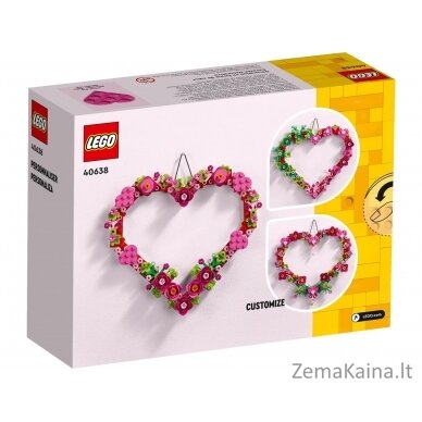 LEGO Okolicznościowe 40638 Ozdoba w kształcie serca 1