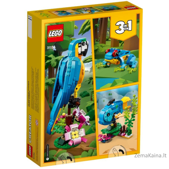 LEGO CREATOR 31136 EKZOTINIS PARROTAS 1