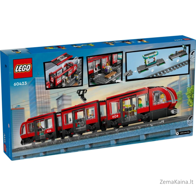 LEGO City 60423 Tramwaj miejski ze stacją 2