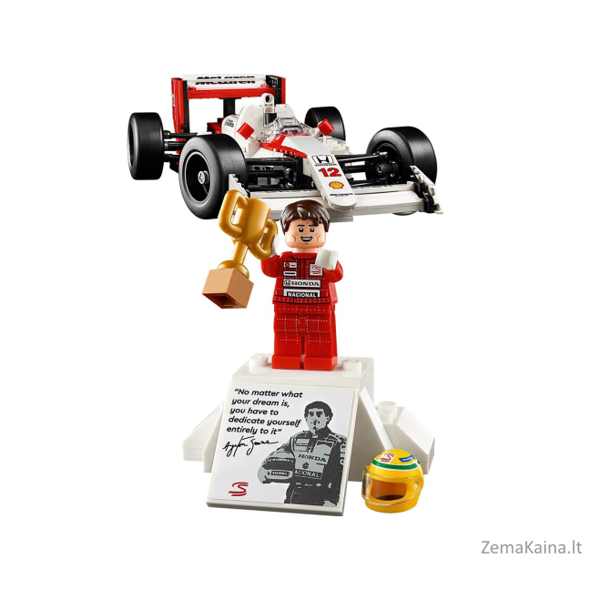 LEGO ICONS 10330 McLaren MP4/4 ir Ayrtonas Senna 1