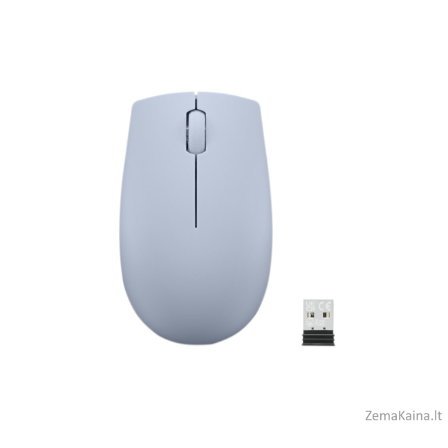 Lenovo 300 Wireless Compact Maus Kabellos Optisch Blau 3 Tasten 1000 dpi kompiuterio pelė Abiems rankoms Radijo dažnio belaidė Optinis