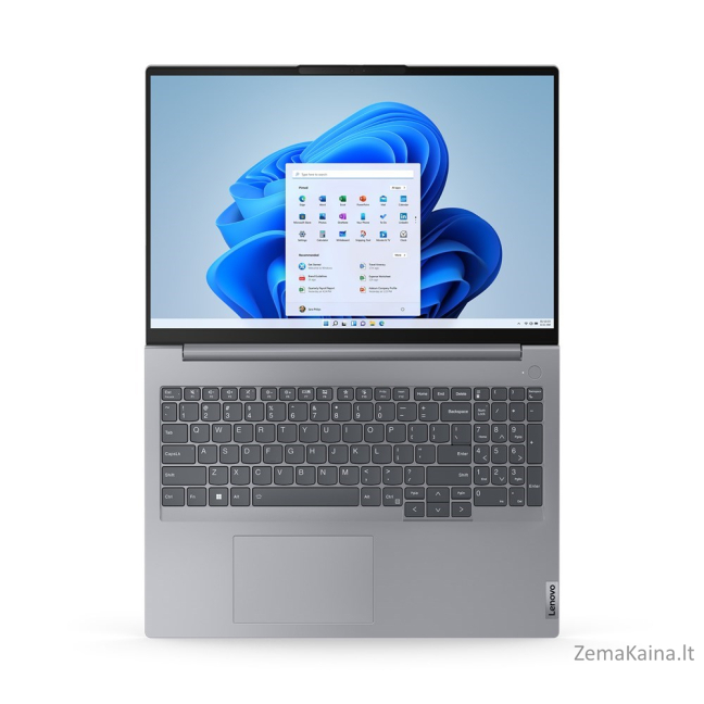 Lenovo ThinkBook 16 Intel® Core™ i3 i3-1315U Knyginis kompiuteris 40,6 cm (16") WUXGA 8 GB DDR5-SDRAM 512 GB SSD Wi-Fi 6 (802.11ax) Windows 11 Pro Pilka 14