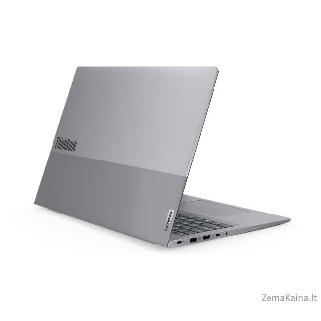 Lenovo ThinkBook 16 Intel® Core™ i3 i3-1315U Knyginis kompiuteris 40,6 cm (16") WUXGA 8 GB DDR5-SDRAM 512 GB SSD Wi-Fi 6 (802.11ax) Windows 11 Pro Pilka 4