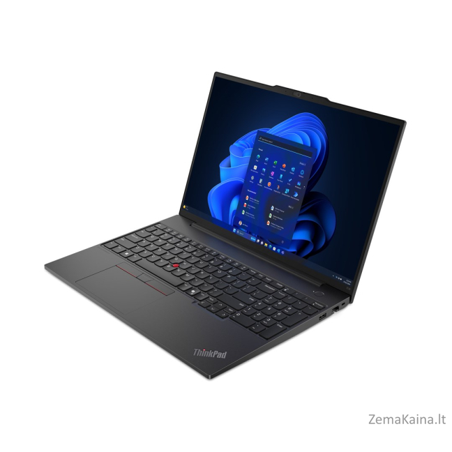 Lenovo ThinkPad E16 AMD Ryzen™ 5 7535HS Laptop 40.6 cm (16") WUXGA 16 GB DDR5-SDRAM 512 GB SSD Wi-Fi 6E (802.11ax) Windows 11 Pro Black 1