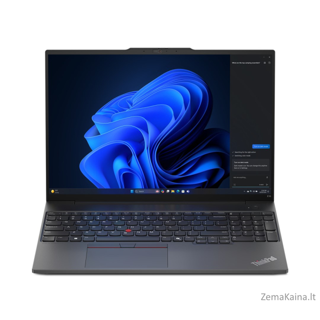 Lenovo ThinkPad E16 AMD Ryzen™ 5 7535HS Laptop 40.6 cm (16") WUXGA 16 GB DDR5-SDRAM 512 GB SSD Wi-Fi 6E (802.11ax) Windows 11 Pro Black 10