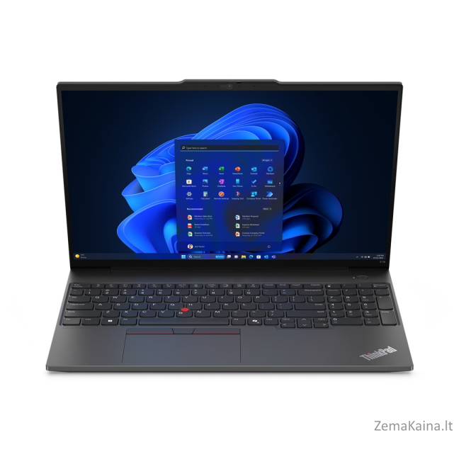 Lenovo ThinkPad E16 AMD Ryzen™ 5 7535HS Laptop 40.6 cm (16") WUXGA 16 GB DDR5-SDRAM 512 GB SSD Wi-Fi 6E (802.11ax) Windows 11 Pro Black 12