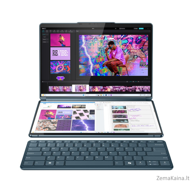 Lenovo Yoga Book 9 13IMU9 Ultra 7 155U 2x 13.3" 2.8K OLED 400nits Glossy 60Hz 32GB LPDDR5x-7467 SSD512 Intel Arc Graphics Win11 Tidal Teal 15