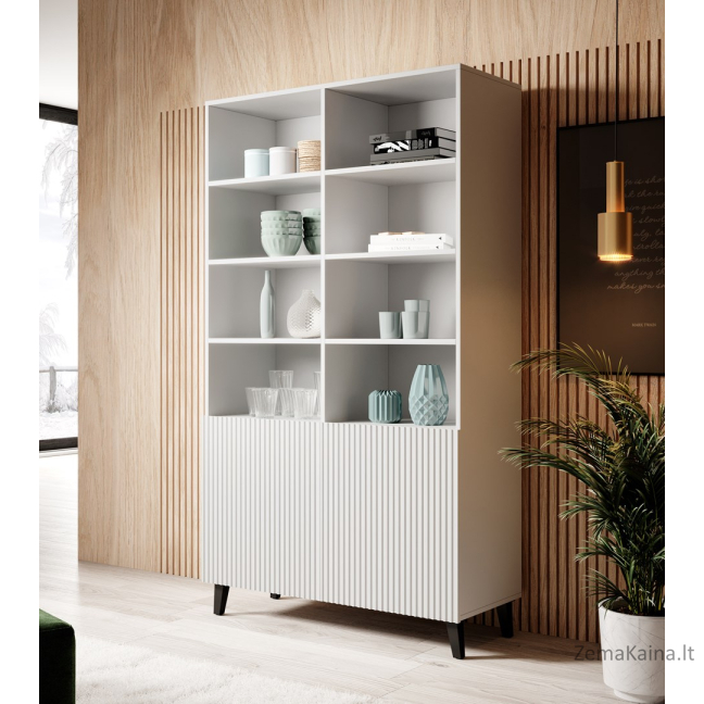 Lentynos PAFOS 100x40x176,5 cm baltos matinės 2