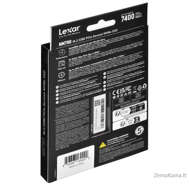 Lexar NM790 M.2 2 TB PCI Express 4.0 SLC NVMe 4
