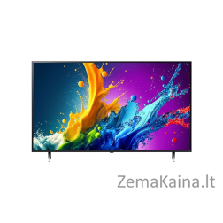LG QNED 65QNED80T3A televizorius 165,1 cm (65") 4K Ultra HD Smart TV „Wi-Fi“ Juoda
