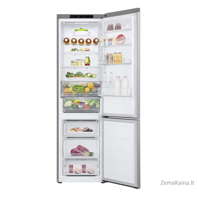 LG GBV3200DPY šaldytuvas-šaldiklis Pastatomi 387 L D Metalinis, Sidabras 1