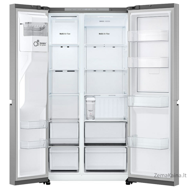 LG InstaView GSJC41PYPE dviduris šaldytuvas-šaldiklis Pastatomi 641 L E Sidabras 1