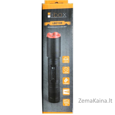Libox LB0108 LED CREE XP-E flashlight Black LED 8