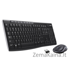 Logitech Wireless Combo MK270 klaviatūra Pelė įskaityta Radijo dažnio belaidė QWERTY Juoda, Sidabras