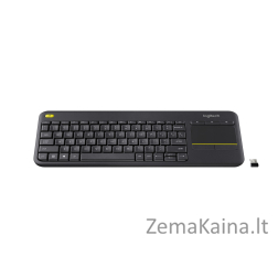 Logitech K400 Plus klaviatūra Radijo dažnio belaidė QWERTY Olandijos Juoda