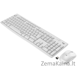 Logitech MK295 Silent Wireless Combo klaviatūra Radijo dažnio belaidė QWERTY JAV tarptautinė versija Balta