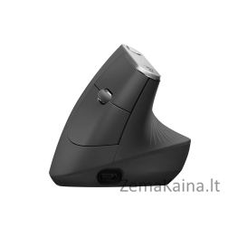 Logitech MX Vertical Advanced Ergonimic kompiuterio pelė RF belaidis + „Bluetooth“ Optinis 4000 DPI Dešinės rankos