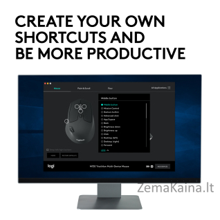 Logitech M720 kompiuterio pelė Dešinės rankos RF belaidis + „Bluetooth“ Optinis 1000 DPI