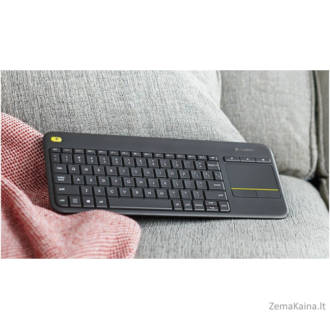 Logitech K400 Plus klaviatūra Radijo dažnio belaidė QWERTY Olandijos Juoda 4