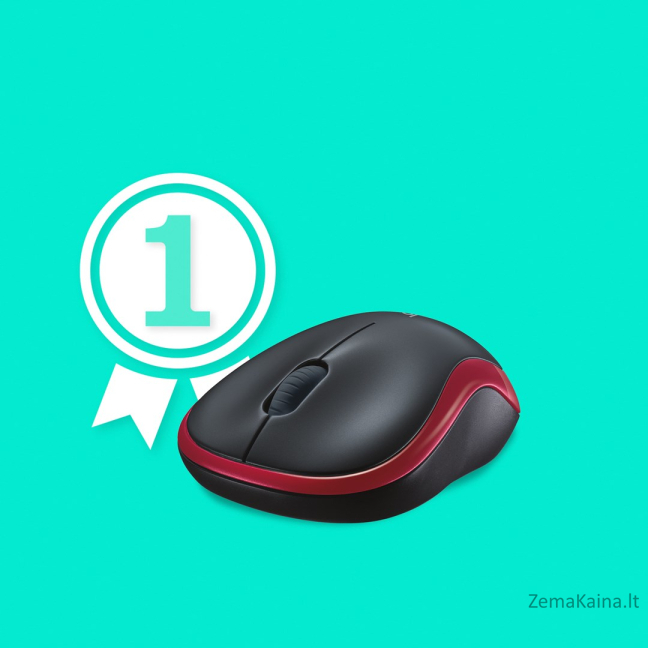 Logitech M185 kompiuterio pelė Abiems rankoms Radijo dažnio belaidė Optinis 1000 DPI 1