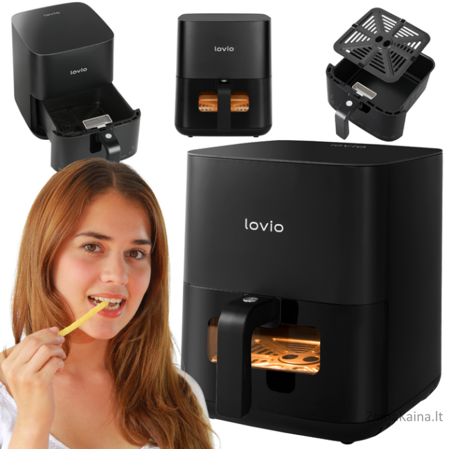 Lovio LVAF001BK PureFry 5L Black 6