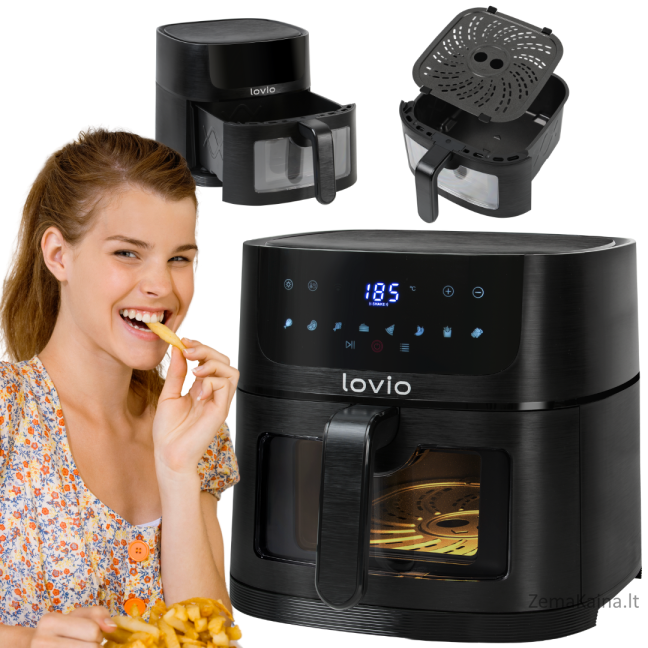 Lovio LVAF002BK PureFry XL Smart 6L Black 7
