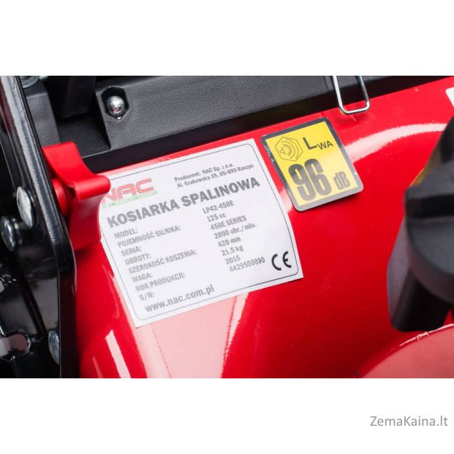 NAC Benzininė vejapjovė BE PAVAROS 42cm BRIGGS & STRATTON 125cc LP42-450E 1