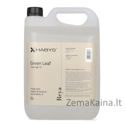 Masažo aliejus, žalias lapas, HABYS 5000 ml