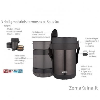 Maistinis termosas Thermos THJBG-1800, 3 dalių 5