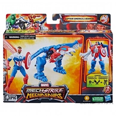 MARVEL MECH STRIKE 3.0 figūrėlė ir kostiumas, 10 cm