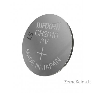 Maxell 18586100 buitinė baterija Vienkartinė baterija CR2016 Cinko ir mangano dioksidas (Zn / MnO2) 1