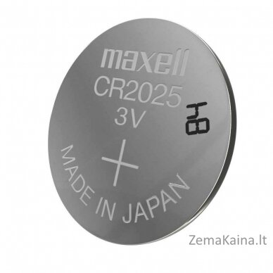 MAXELL specialioji baterija CR2025, 5 vnt. 1